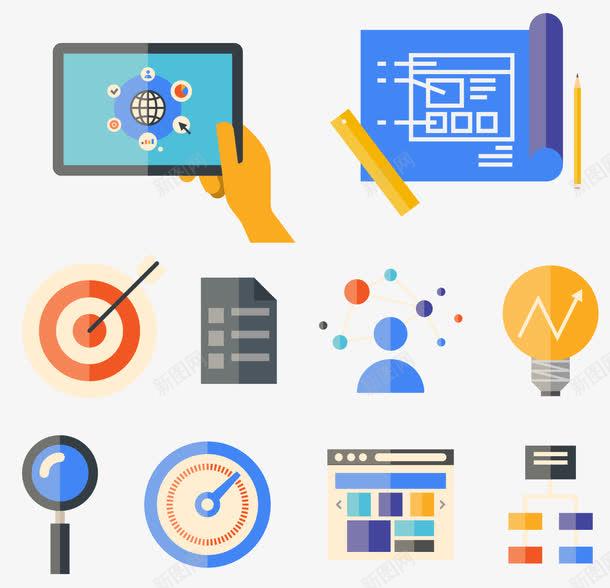 企业素材下载指南 平面设计中的免抠PNG创意元素应用